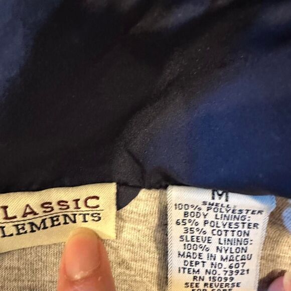 Men's Navy and Blue Y2k Track Jacket - Picture 5 of 5